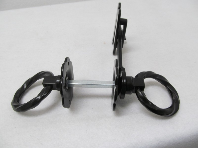 Twisted Gate Ring Latch Decorative Vintage Style Opens from Both Sides gallery