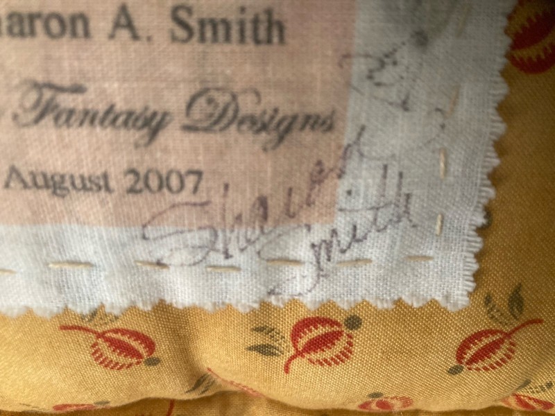 Sharon Smith designed ￼Handicrafted Punch Needle Pillow Rectangle gallery
