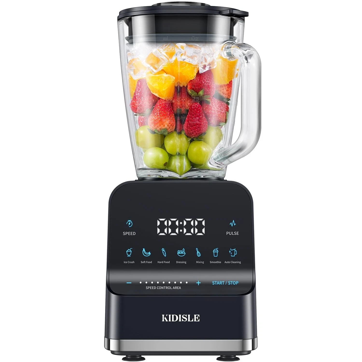 Professional Smoothie Blender for Shakes, 52oz Glass Jar, Ice Crush, Puree, 9-Sp gallery