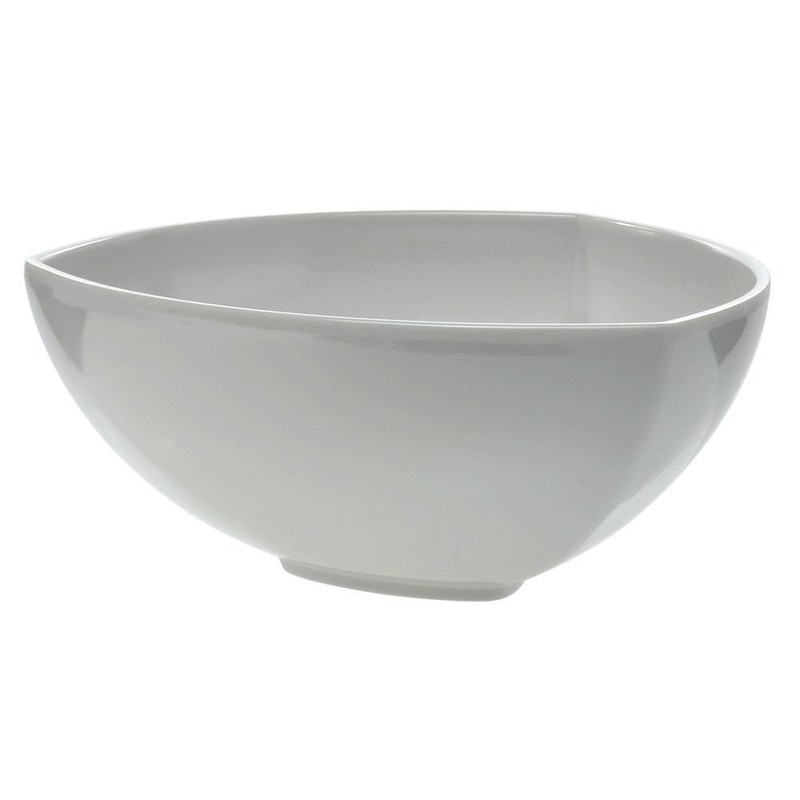HUBERT® Triangle Shape Serving Bowl 73 oz White Melamine - 10" L x 10" W x 4 gallery