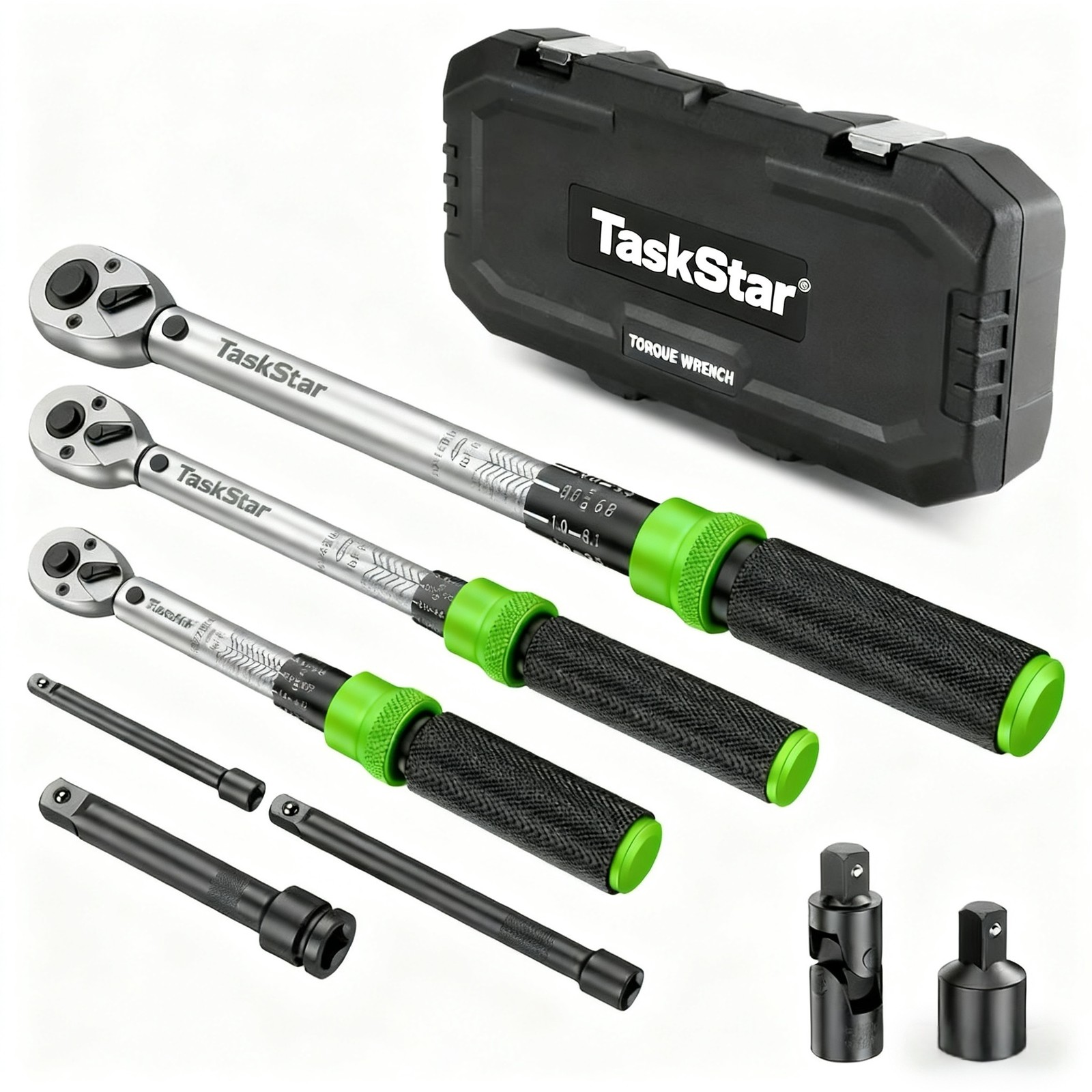 1/4''/3/8''/1/2'' Drive Torque Wrench Set Click Torque Wrench Adjustable 72Tooth gallery