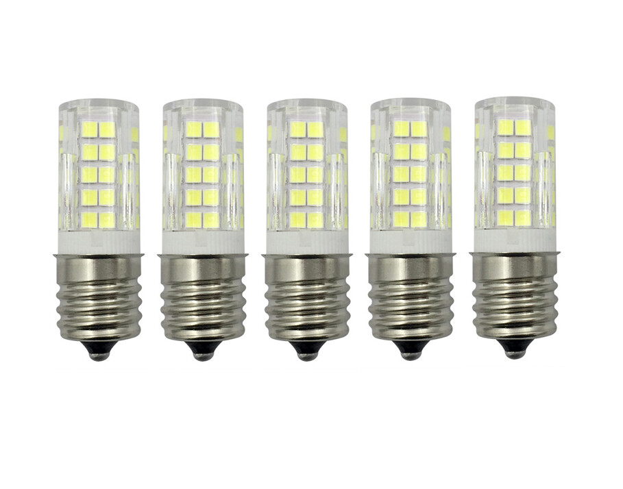 5pcs E17 Intermediate LED Light Bulb 64-2835 Ceramics Lamp 5W 110V 120V C9 Light