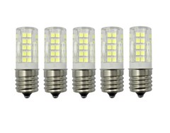 5pcs E17 Intermediate LED Light Bulb 64-2835 Ceramics Lamp 5W 110V 120V C9 Light