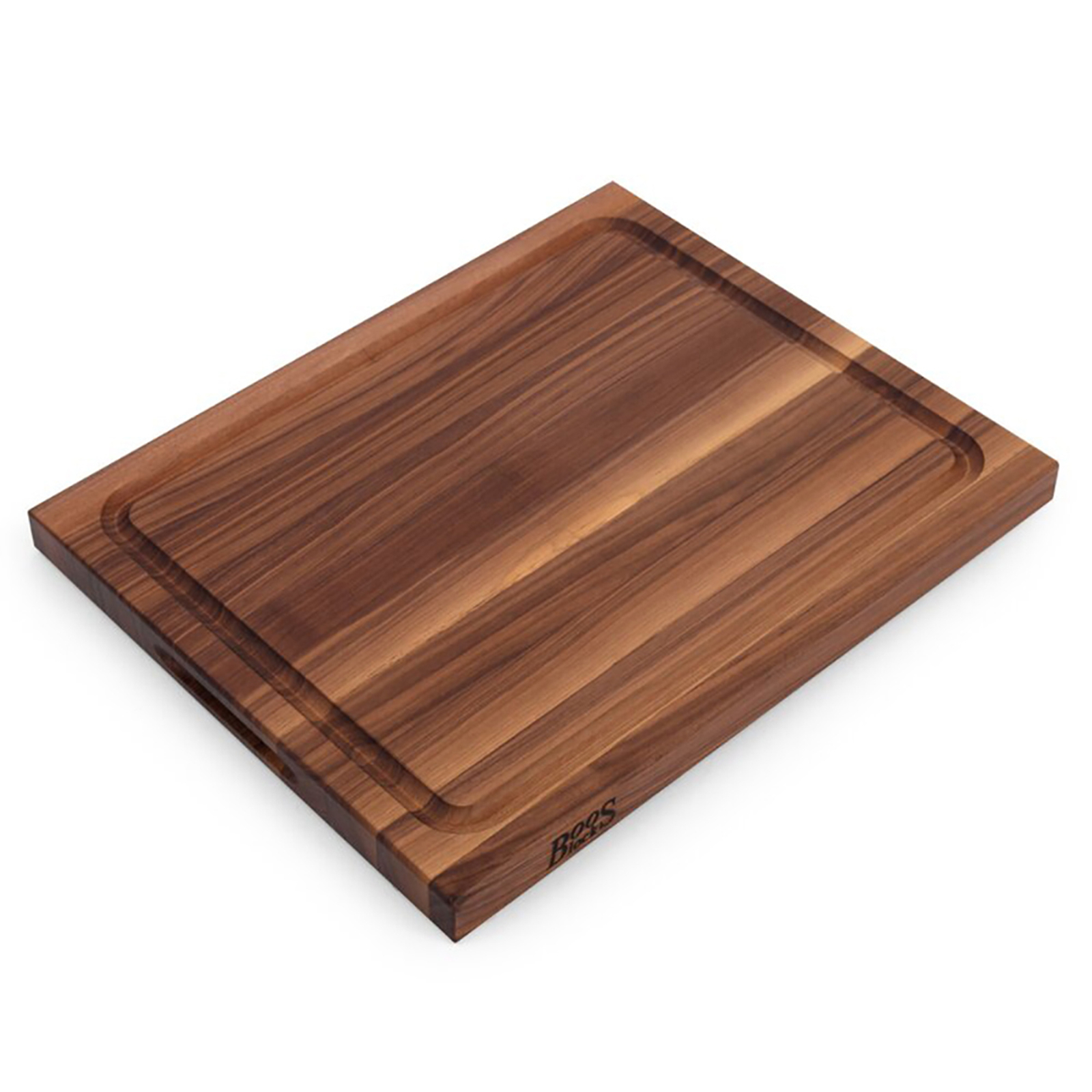 John Boos BBQ Collection Reversible Wood Cutting Board with Juice Groove, Walnut gallery