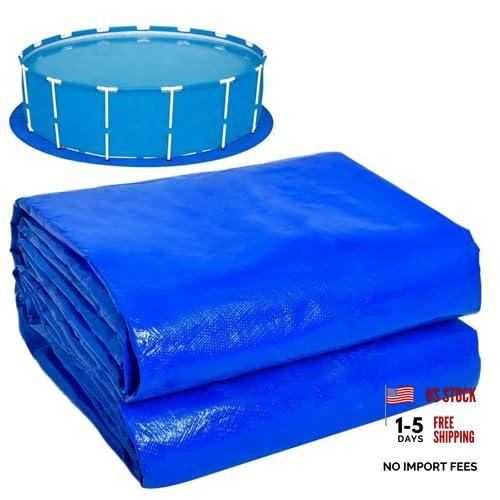 15 FT Round Pool Pad Tarp for Under Pool Liner Pad Under Pool Mat Round 15 FT gallery