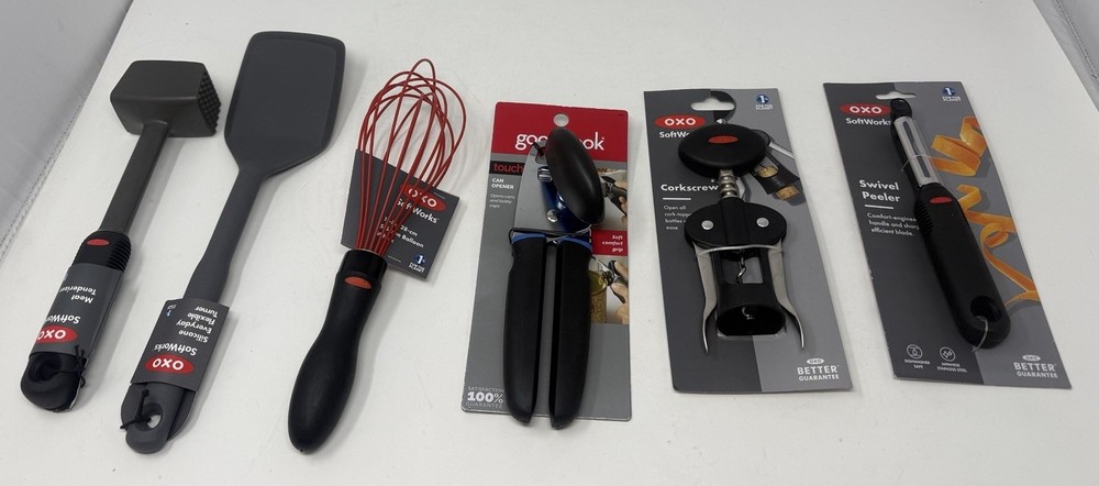 Six Piece Assorted Kitchen Items - Brand New- OXO & GoodCook Brands