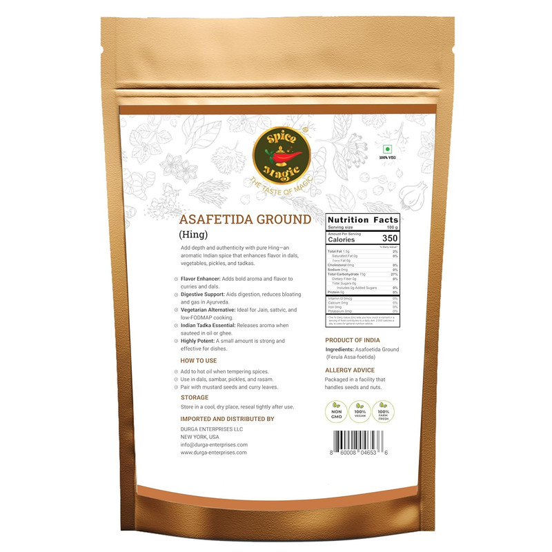 Spice Magic Asafetida Ground (Hing) ~ 100% Pure, Aromatic & Natural I Non-Gmo I gallery