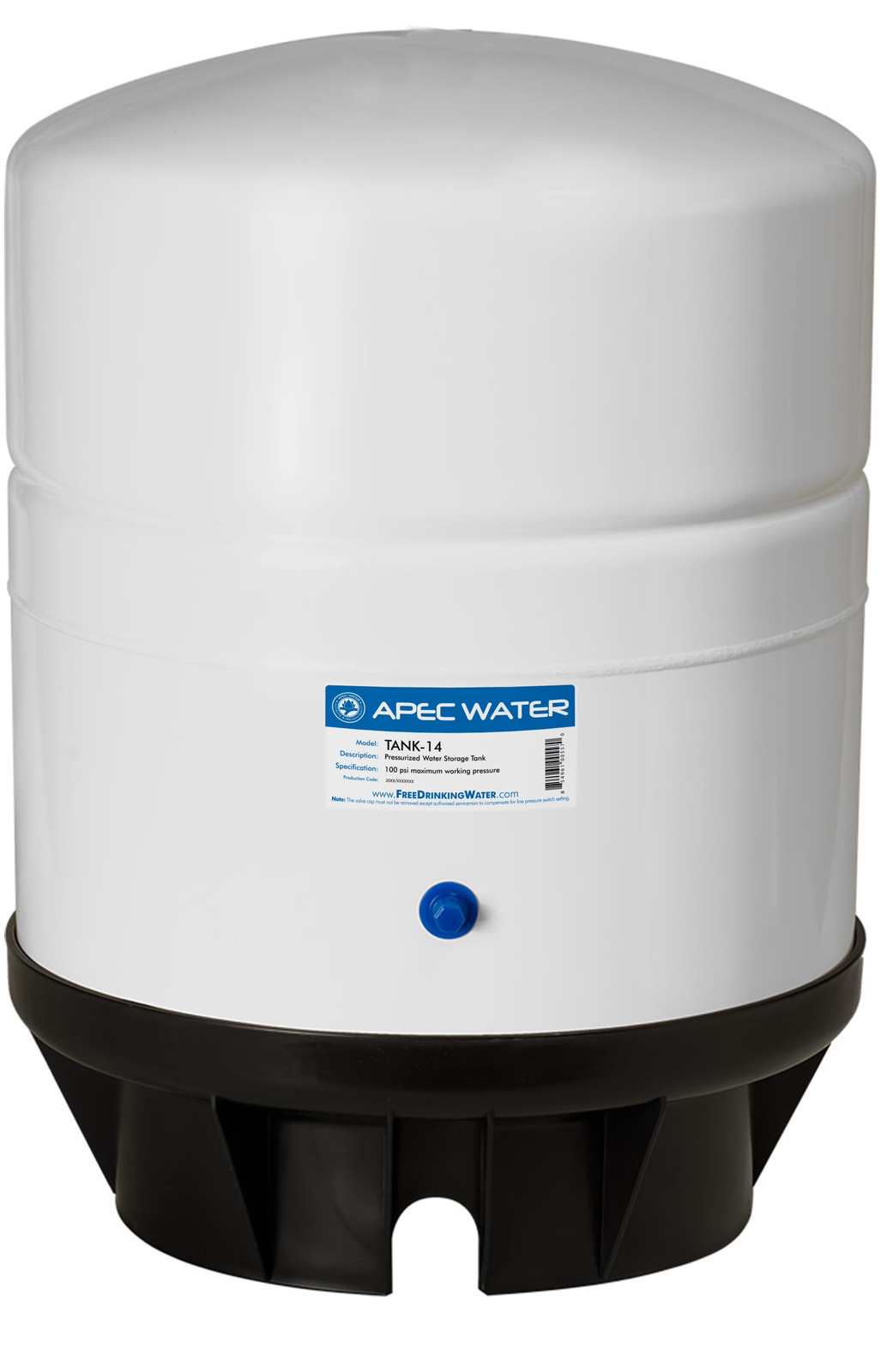 14 Gallon Pre-Pressurized Reverse Osmosis Water Storage Tank Large Capacity gallery