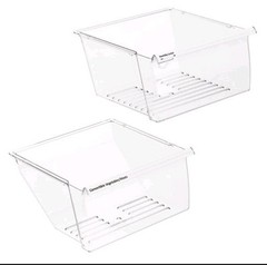 2 PACK 2188656(UPPER)& 2188664(LOWER) UPGRADED CRISPER BIN REFRIGERATOR DRAWERS