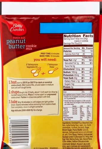 Peanut Butter Cookie Mix, Makes twelve (12) 2-inch Cookies, 7.2 oz. gallery