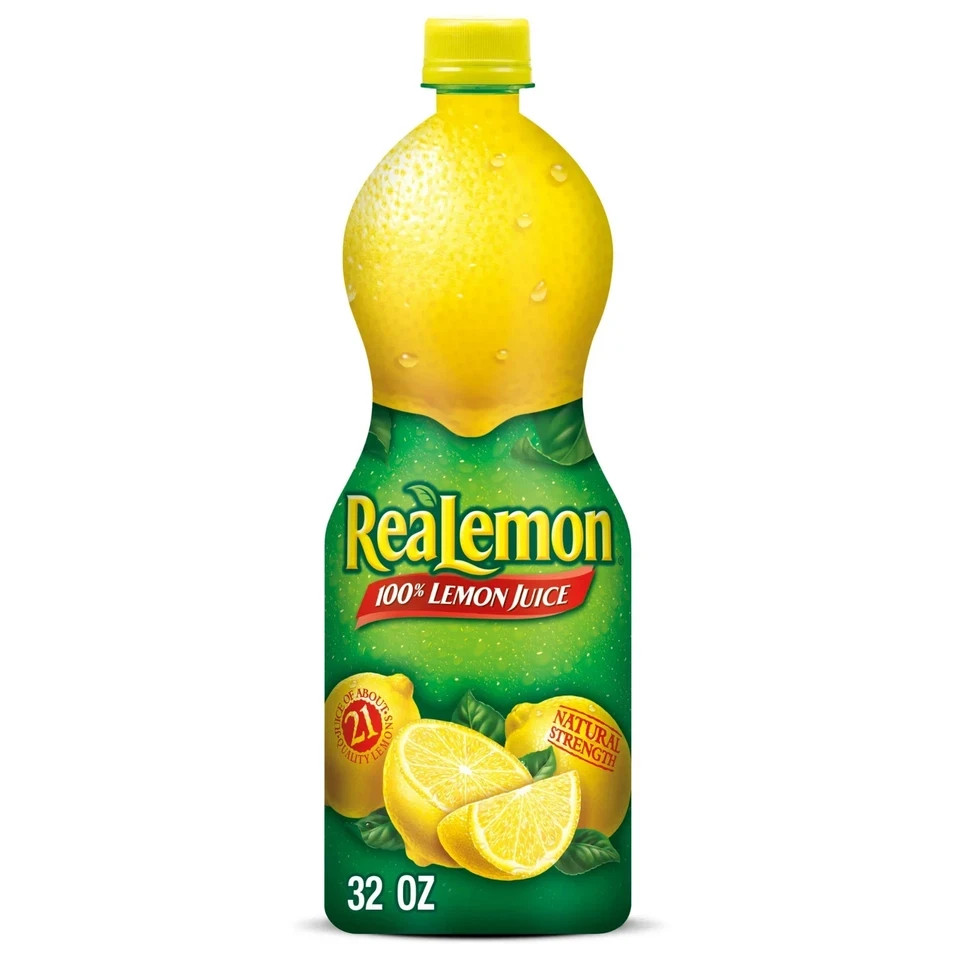 (2 pack) ReaLemon 100% Lemon Juice, 32 fl oz bottle.. gallery