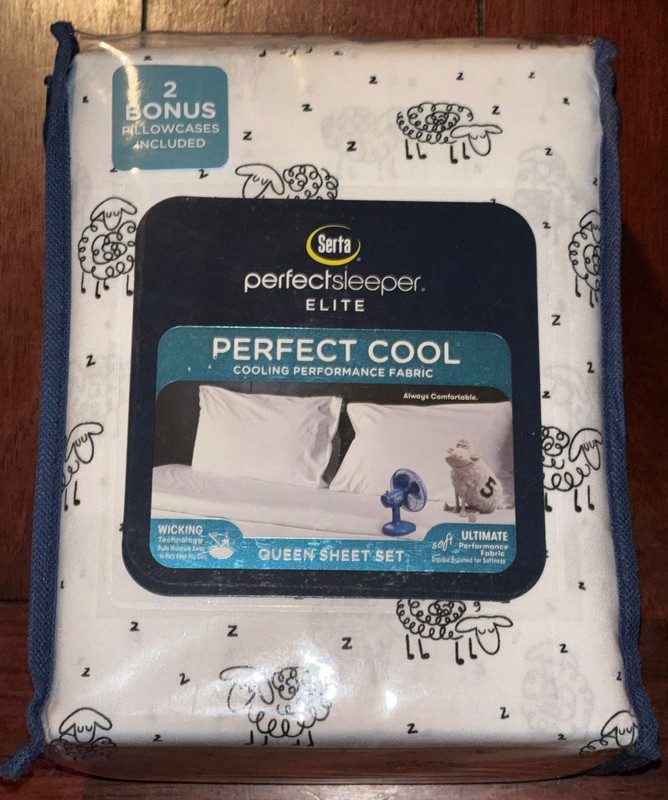 6-pc Serta Perfect Sleeper Sleeping Sheep QUEEN Size Sheet Set gallery