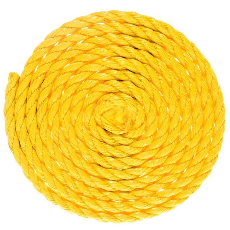 GOLBERG Twisted Polypropylene Rope 1/4", 5/16", 3/8", 1/2", 5/8", 3/4" in Yellow gallery