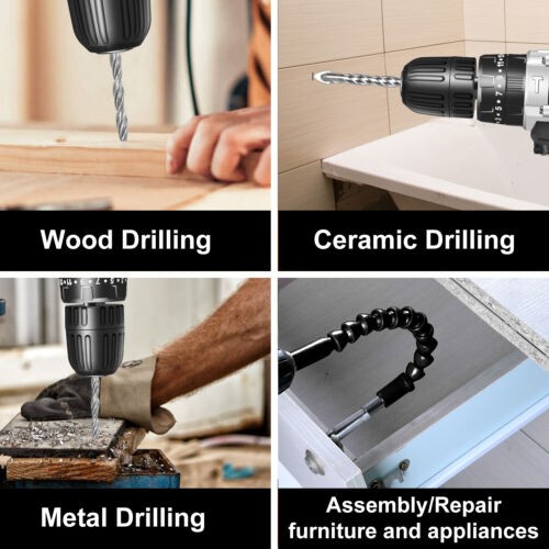 Cordless Drill Driver Kit, 20V MAX ELECTRIC SCREWDRIVER Compact Drill 3 in 1 Set gallery