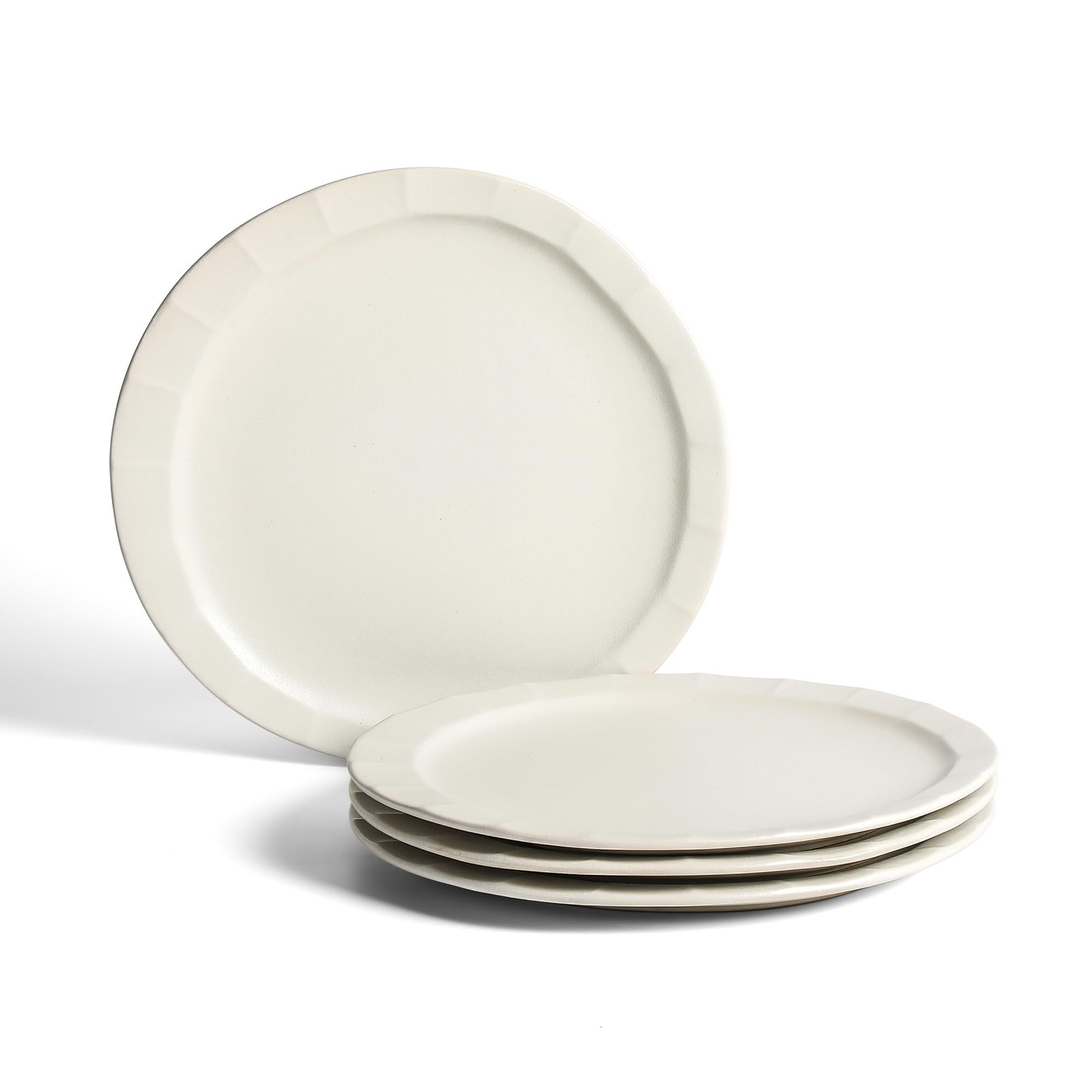 Stone Lain Oasis Stoneware Plate Dish Set 4-Piece Dinner Plates - Ceramic gallery