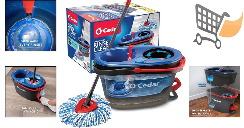 Spin Mop & Bucket System Microfiber Heavy-Duty Cleaning for All Floors gallery