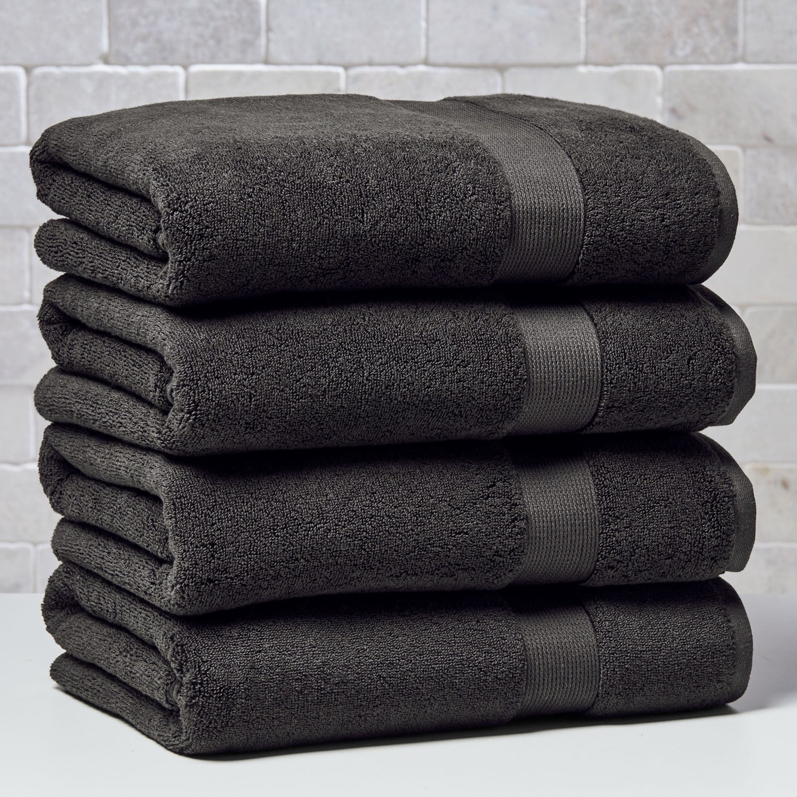 Better Homes & Gardens Signature Soft Solid Cotton 4 Piece Bath Bath Towel Set gallery