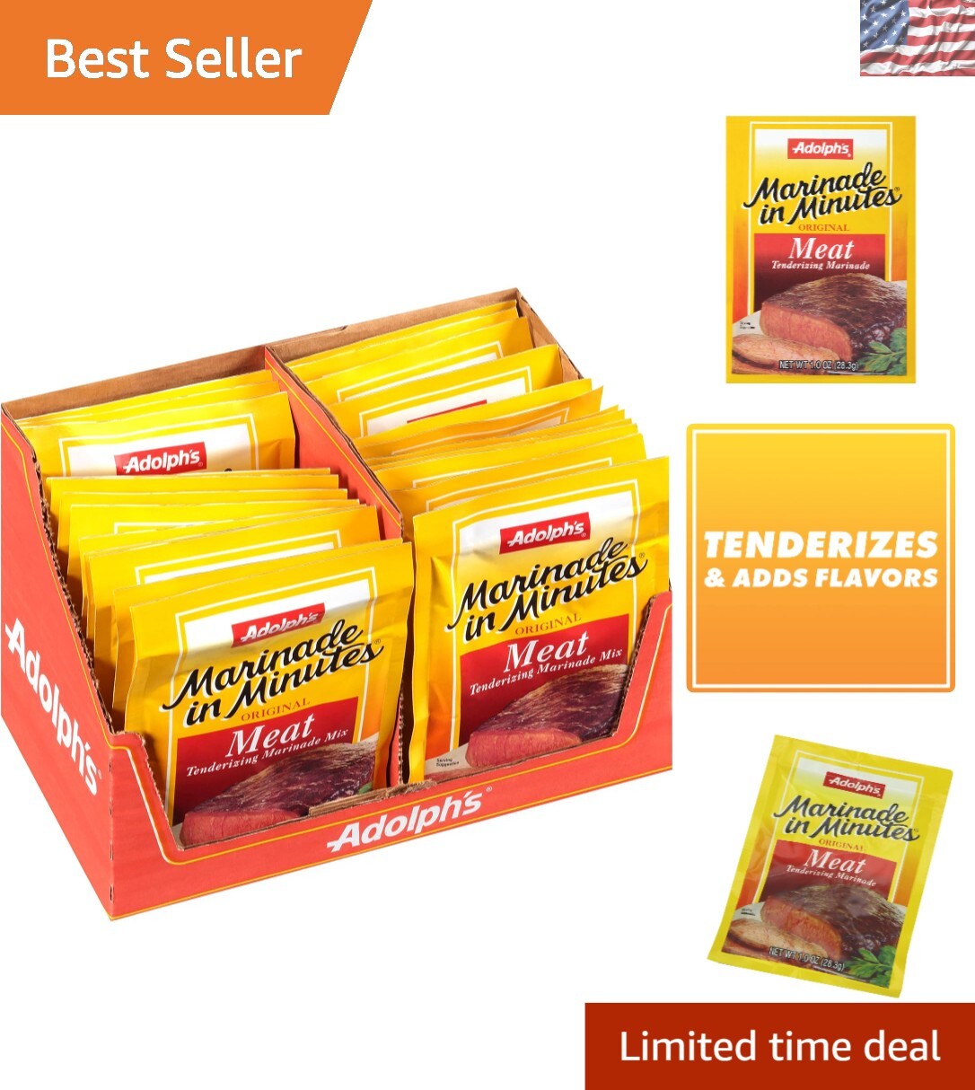 Marinade In Minutes: Tenderizing Meat Marinade, 24 Sachets for Quick Flavor gallery