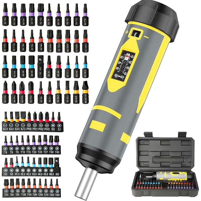 Torque Wrench Screwdriver Set 10-70 in-lb 42PC S2 Bits Precision Maintenance Kit gallery