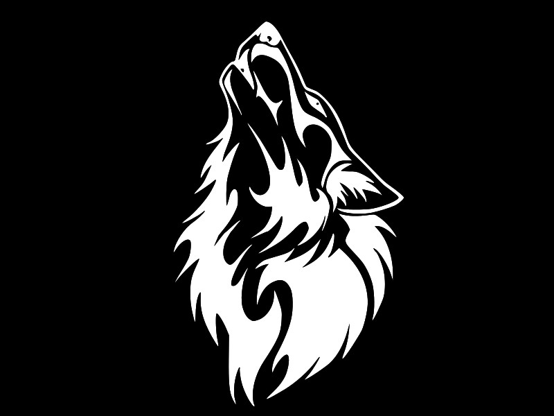WOLF HOWLING Vinyl Decal Car Wall Truck Sticker CHOOSE SIZE COLOR gallery