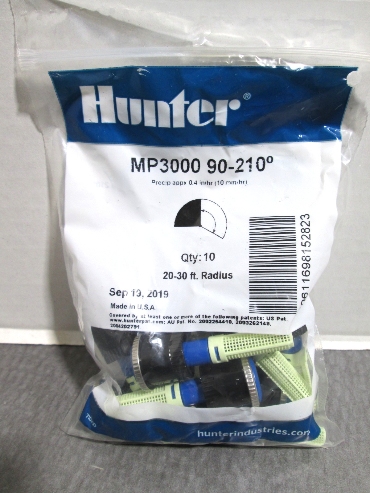 Hunter MP 3000 Rotator 90-210° New 10-Pack Adjustable Rotary Nozzle 22-30ft NEW gallery