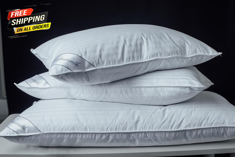 Goose down Feather Soft Pillows One Pillow 100% Cotton Supportive Bed Pillow 👌 gallery