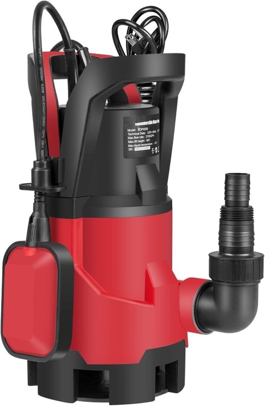 1HP Electric Water Submersible Pump 3700GPH Automatic Float Switch Sump Pump US gallery