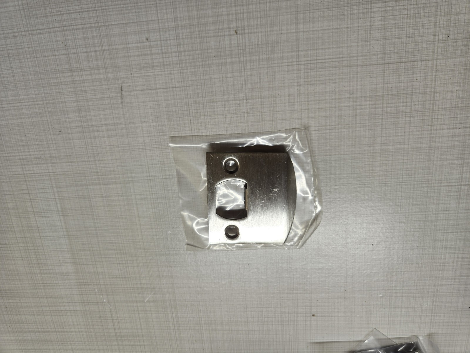 Emtek 86086 US15 Solid Brass Extended Lip Strike - Satin Nickel Square Corner gallery