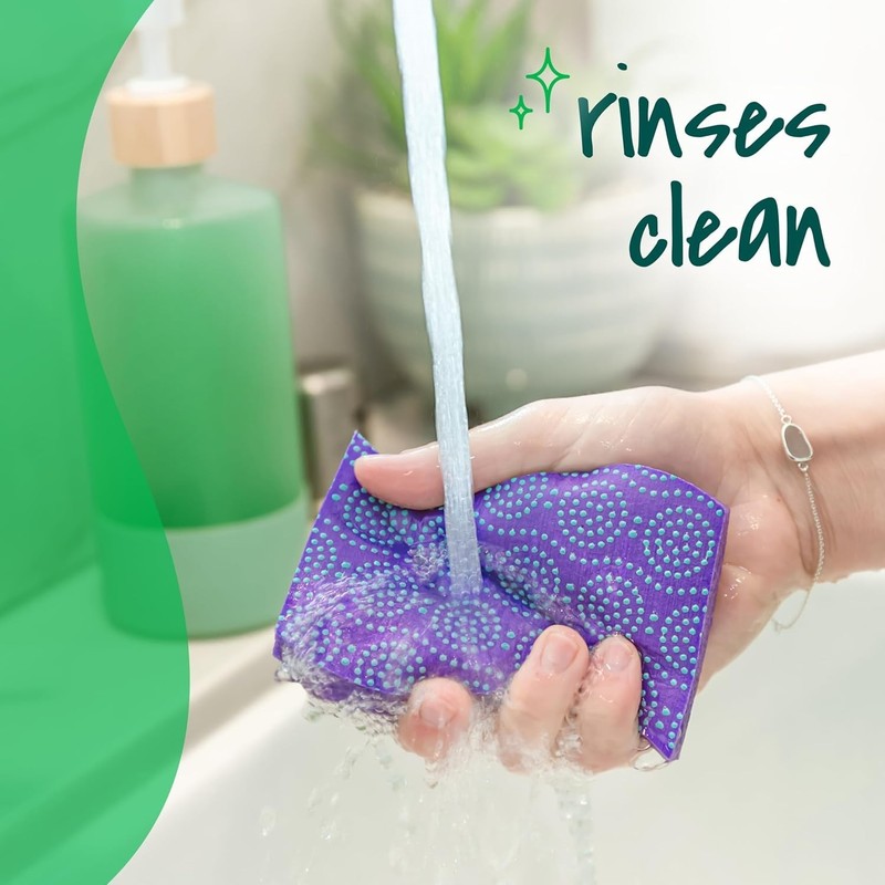 Scotch-Brite Scrub Dots Non-Scratch Scrub Sponge, Rinses Clean for 6 Scrub Spon. gallery