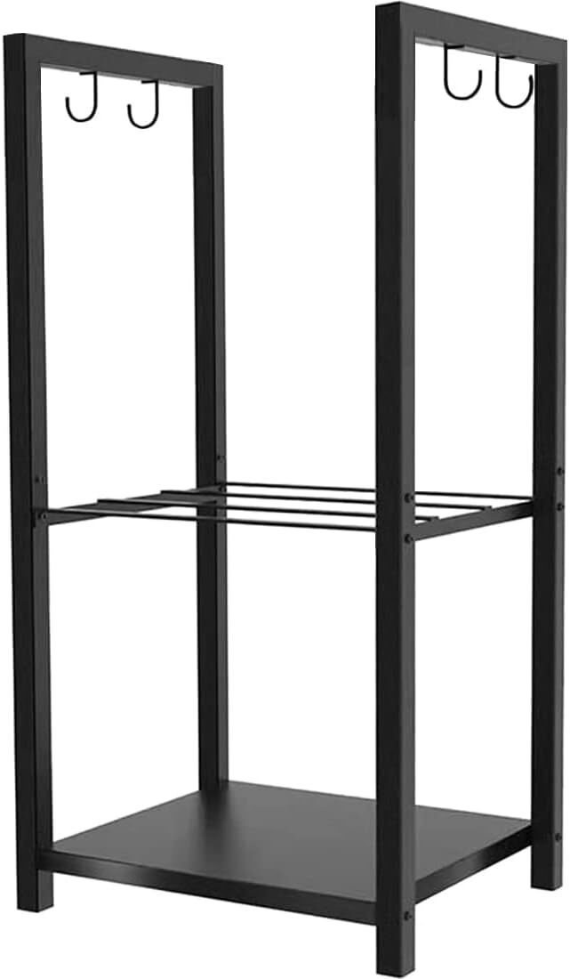 2 Tiers Small Firewood Log Storage Rack Holder for Indoor Fireplace or Outdoor gallery