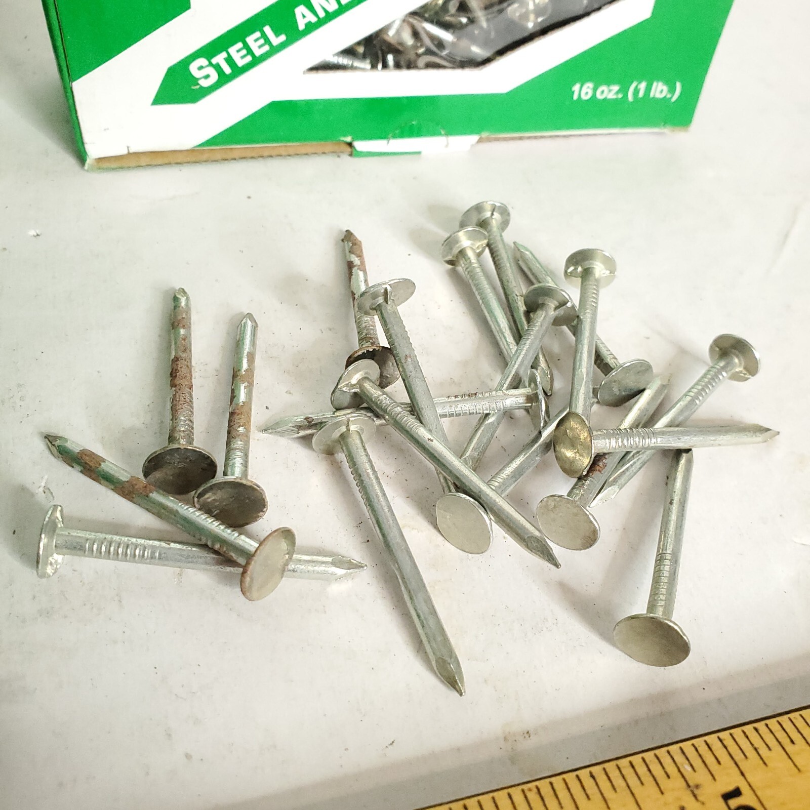 Steel & Wire Products Galvanized Roofing Nails 1 1/2" 1.5" - 6 Pounds gallery