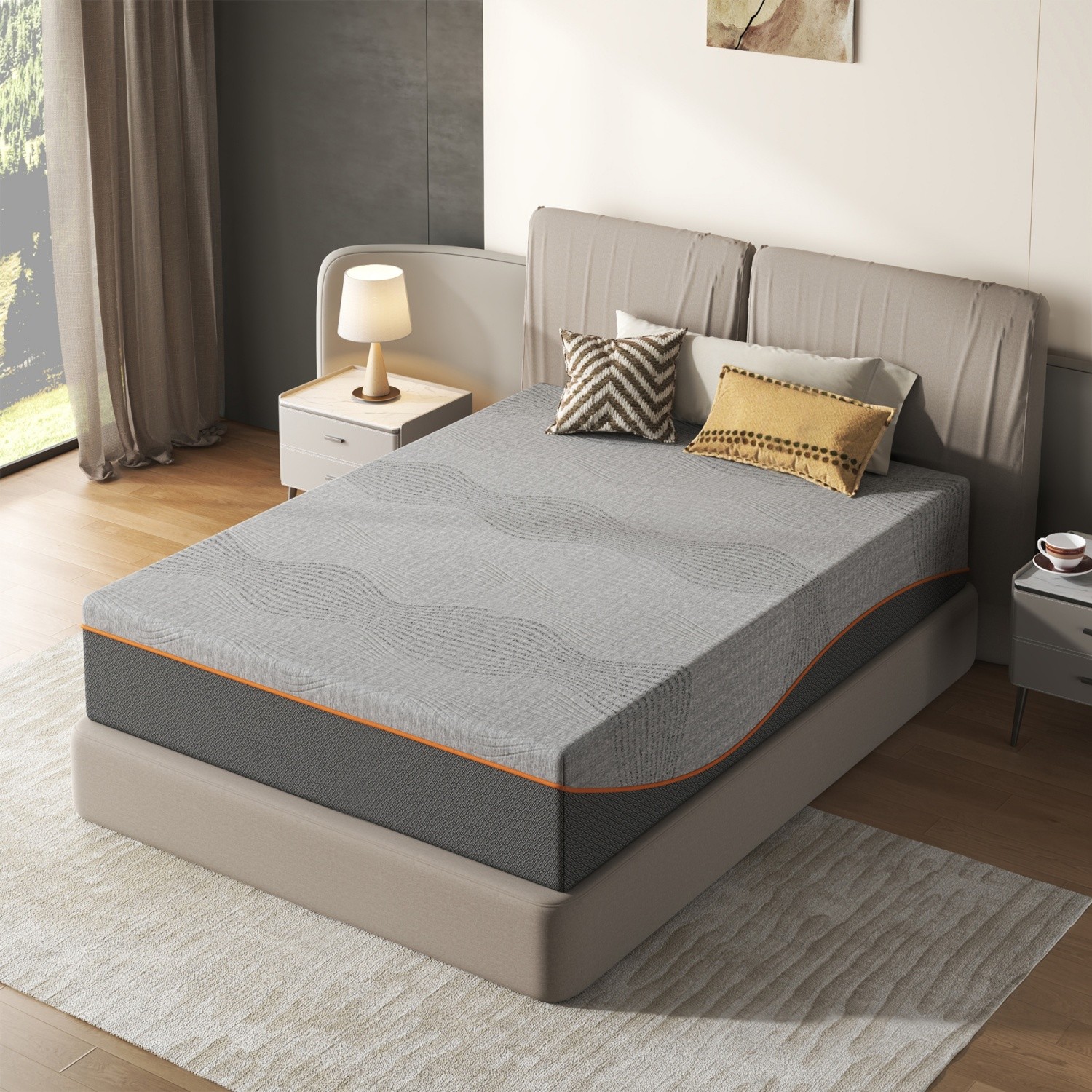 14" Full/Queen/King Size Memory Foam Mattress Medium Soft CertiPUR-US Certified gallery