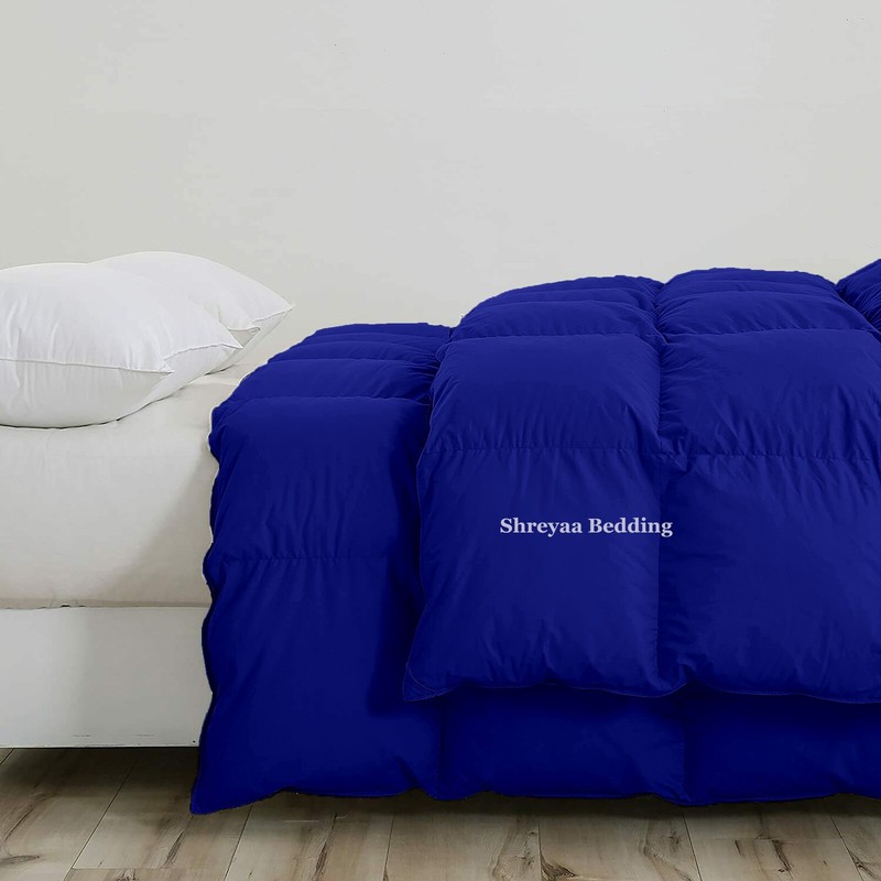 Lovely Down Alternative Comforter & Bedding Sets Royal Blue Solid Choose Item gallery