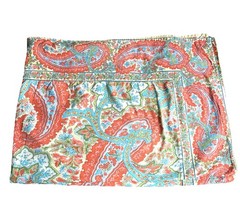 April Cornell Now Designs Rectangle Paisley Table Cloth Coral Yellow 84×120”