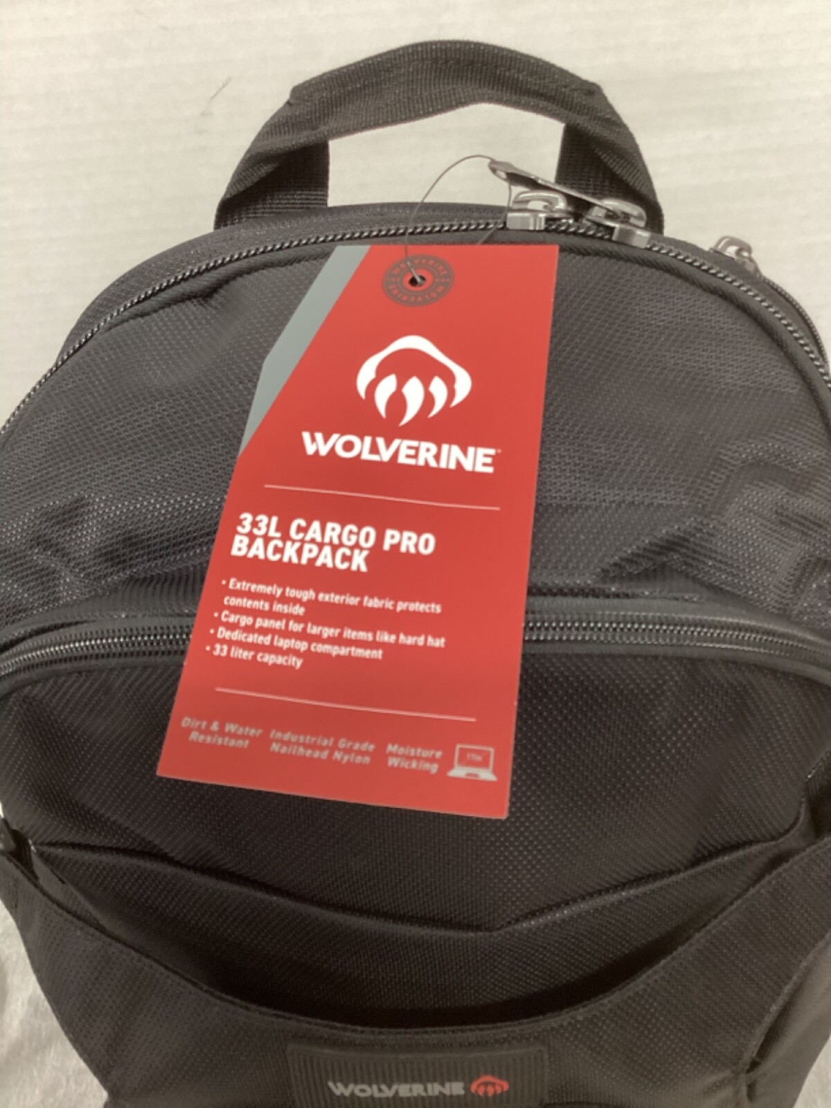 Wolverine Cargo Pro Backpack 33L Black #WVB4002  2