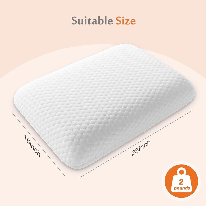 Bed Memory Foam Pillow Soft and Comfortable Standard Size Pillows for Sleeping gallery