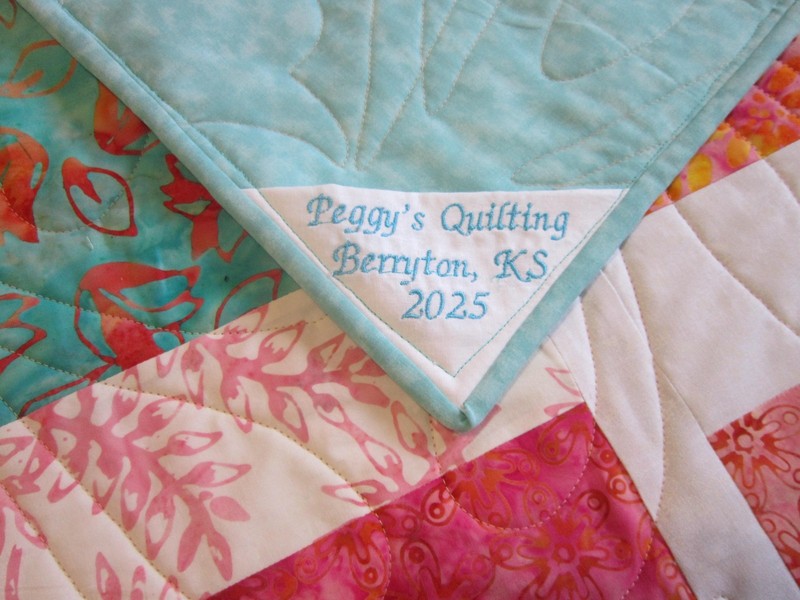 USA Handmade Full Size Quilt- Patchwork- 78" x 83" Pastel Batik Prints gallery
