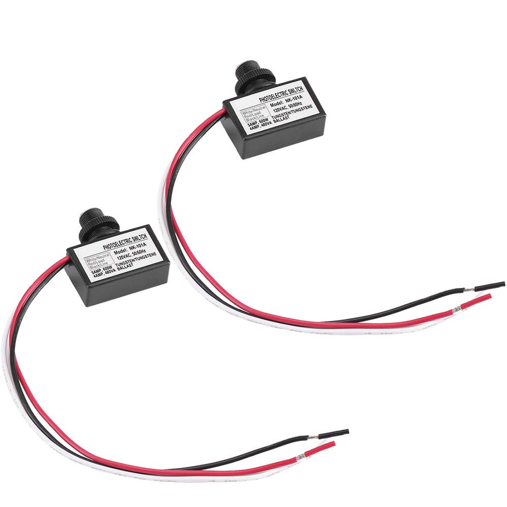2 Pack Light Control Sensor Button Switch,2 Pack Photoelectric Switch,120V AC Ou gallery