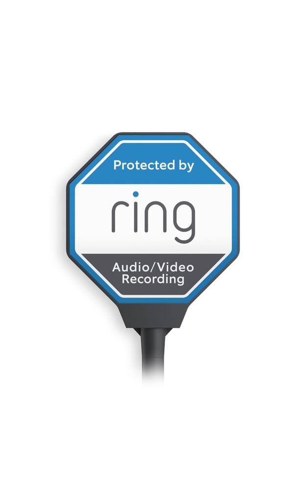Ring Beacon — Help deter crime 24/7, Solar Security Sign, works on GREY