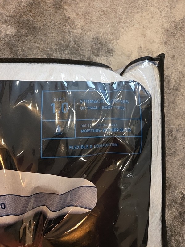 Bedgear Linea Performance Pillow Size 1.0 Firm Support Pillow Stomach Sleeper gallery