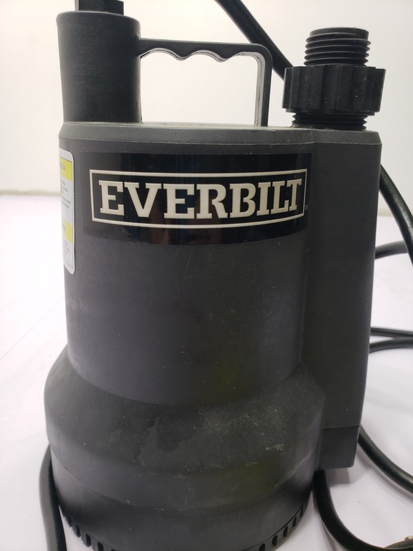 Everbilt 1/6 HP Plastic Utility Pump Model SUP54-HD 115V 60Hz 2.9 Amps Tested gallery