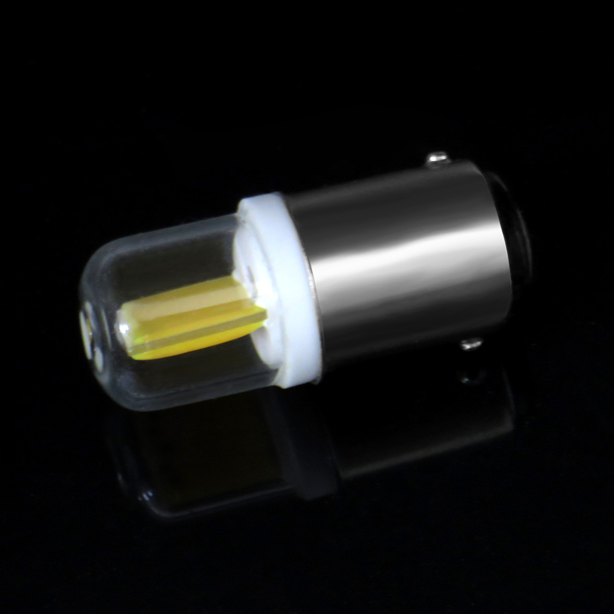 6pcs Ba15d B15 Bayonet Base LED Bulb 4W 400LM COB1511 110V 120V Daylight White H gallery
