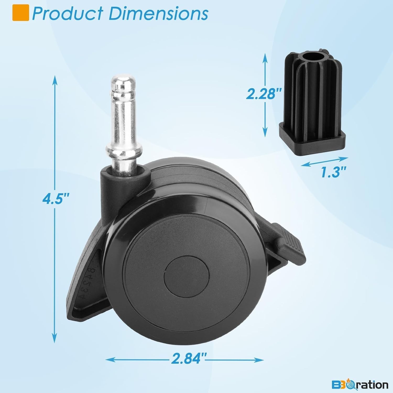 70360 Locking Caster w/Insert for Weber Genesis S310 S320 E310 E320 S330 gallery