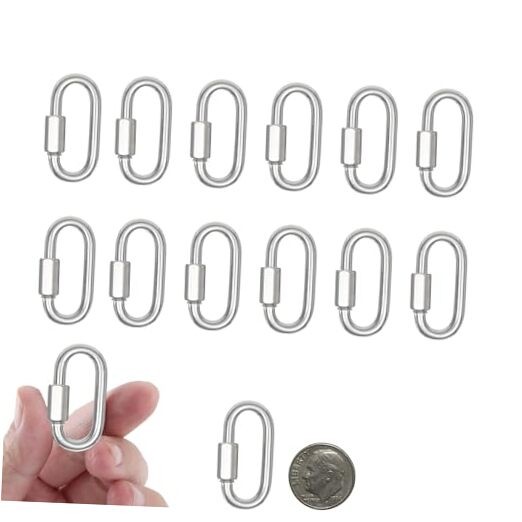 15PCS 2 Inches Chain Link, M5 Screw Chain Quick Links, 3/16" 2IN-15PCS gallery