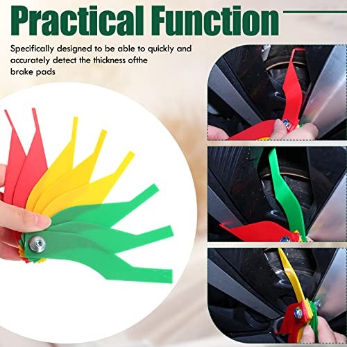 Tire Tread Depth Gauge Brake Lining Gauge Set Color Coded Tire Brake Lining 30 gallery
