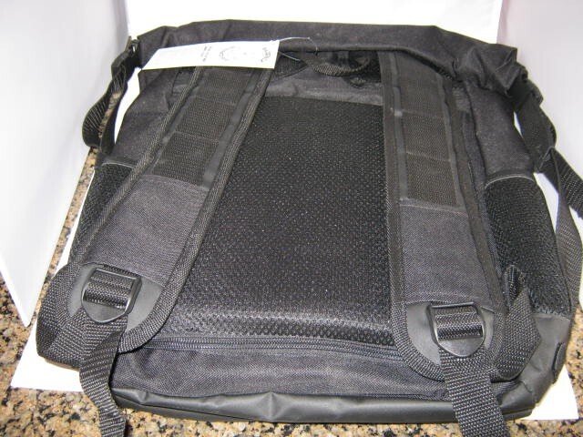 Black Backpack with Integrated Seat 2