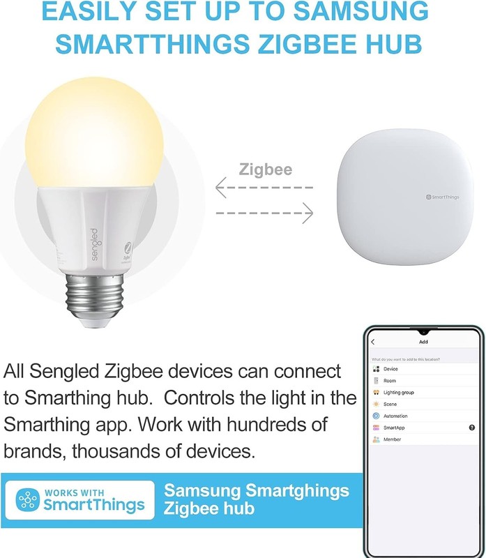 Sengled Zigbee Smart Light Bulbs Model: E11-G13 - Soft White (2700k) 2 Pack 60W gallery