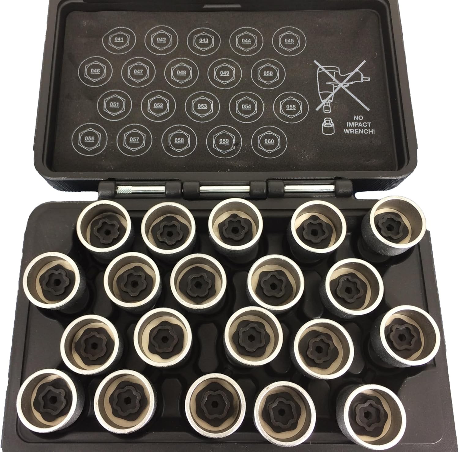 TEMO 20 pc Wheel Lock Lugnut Anti Theft Key Socket Set gallery