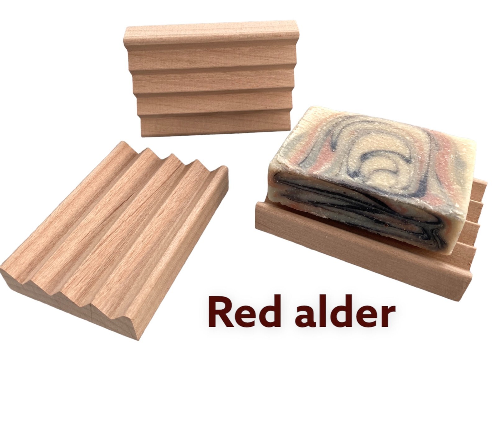 1 Luxurious solid red alder wood soap dish - handmade in the USA - $1.25!! gallery
