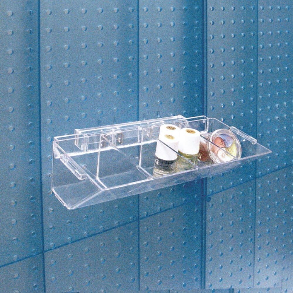 AZAR DISPLAYS 223011 4-Compartment Molded Tray for Pegboard or Slatwall, PK2 gallery